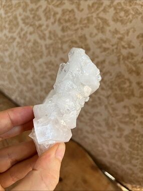 Clear apophyllite cluster from India 4.3 oz